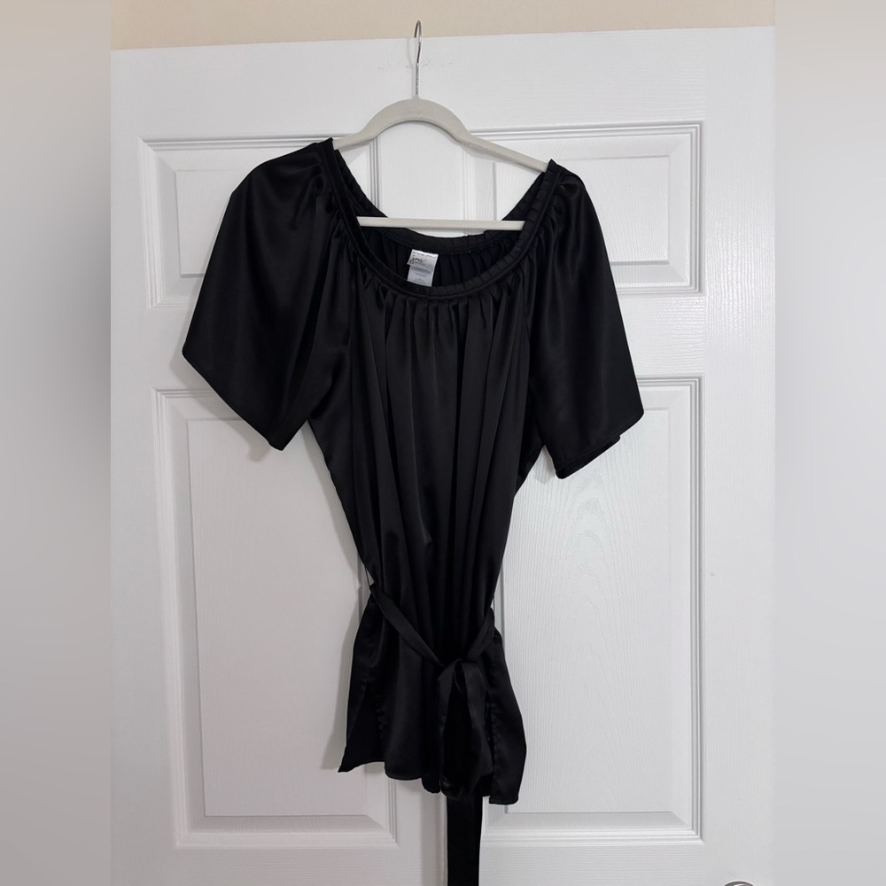 Silky Black Women's Top